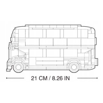 SLUBAN B0708 Londyński Autobus 382 elem. ZESTAW KLOCKÓW KONSTRUKCYJNYCH