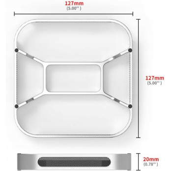 ALUMINIOWY STOJAK METALOWY PODSTAWKA POD iMACA SIATKOWA OSŁONA