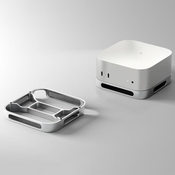ALUMINIOWY STOJAK METALOWY PODSTAWKA POD iMACA SIATKOWA OSŁONA