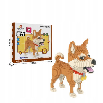 KLOCKI KONSTRUKCYJNE PIES SHIBA DOG 1850 ELEMENTÓW DLA DZIECI