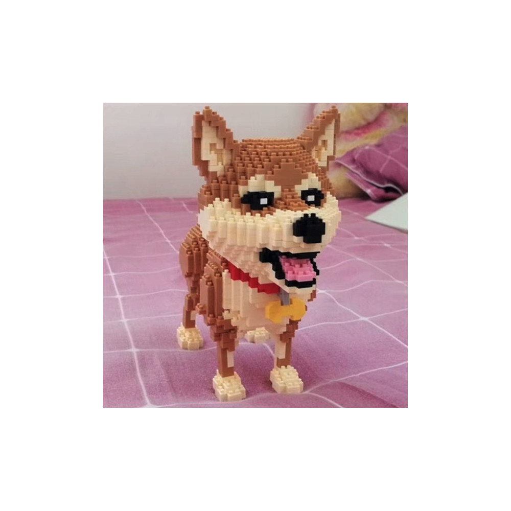 KLOCKI KONSTRUKCYJNE PIES SHIBA DOG 1850 ELEMENTÓW DLA DZIECI