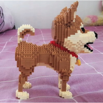 KLOCKI KONSTRUKCYJNE PIES SHIBA DOG 1850 ELEMENTÓW DLA DZIECI