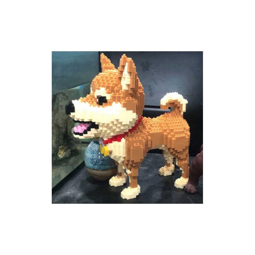 KLOCKI KONSTRUKCYJNE PIES SHIBA DOG 1850 ELEMENTÓW DLA DZIECI
