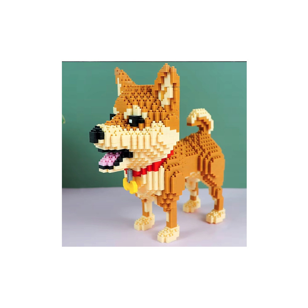 KLOCKI KONSTRUKCYJNE PIES SHIBA DOG 1850 ELEMENTÓW DLA DZIECI