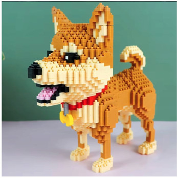KLOCKI KONSTRUKCYJNE PIES SHIBA DOG 1850 ELEMENTÓW DLA DZIECI