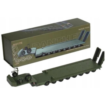 MASSDI 1:64 SCN1770 – NACZEPA 8-osiowa „Semi Low Plate Trailer” ZIELONA