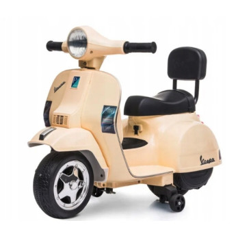 SKUTER NA AKUMULATOR VESPA GTS 300 Mini DLA DZIECI BEŻOWY