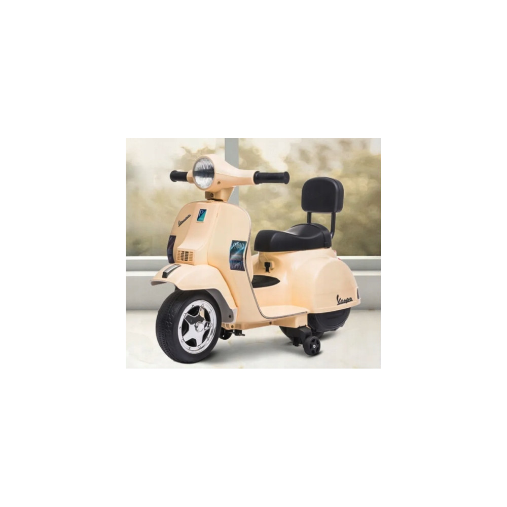 SKUTER NA AKUMULATOR VESPA GTS 300 Mini DLA DZIECI BEŻOWY
