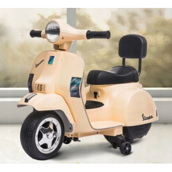 SKUTER NA AKUMULATOR VESPA GTS 300 Mini DLA DZIECI BEŻOWY