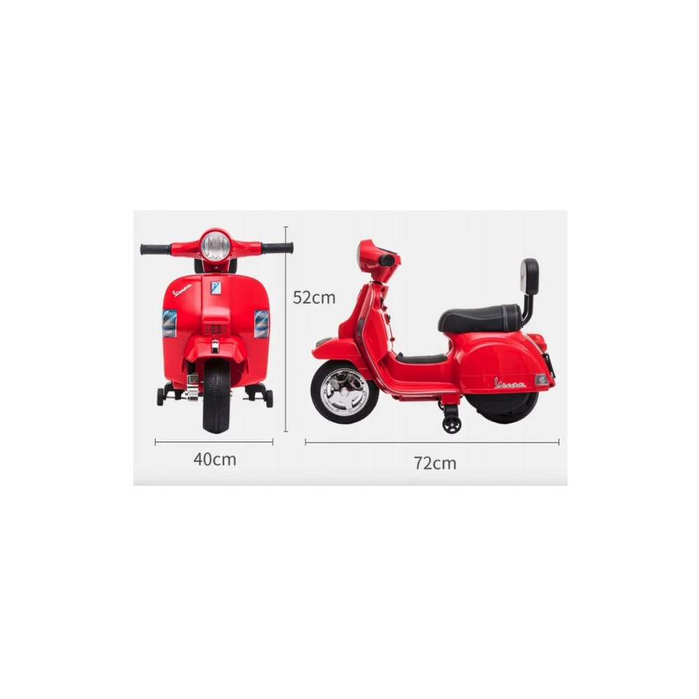 SKUTER NA AKUMULATOR VESPA GTS 300 Mini DLA DZIECI BEŻOWY