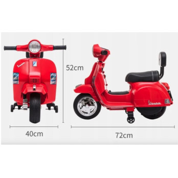 SKUTER NA AKUMULATOR VESPA GTS 300 Mini DLA DZIECI BEŻOWY