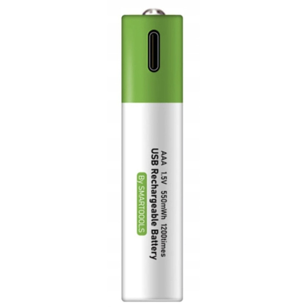 WIELOKROTNE BATERIE PALUSZKI AKUMULATORKI AAA 2 SZT ŁADOWANE KABLEM USB-C