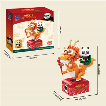 Klocki Pantasy Zestaw - Kungfu Panda Po's Crane Żuraw Po 86510 Prezent