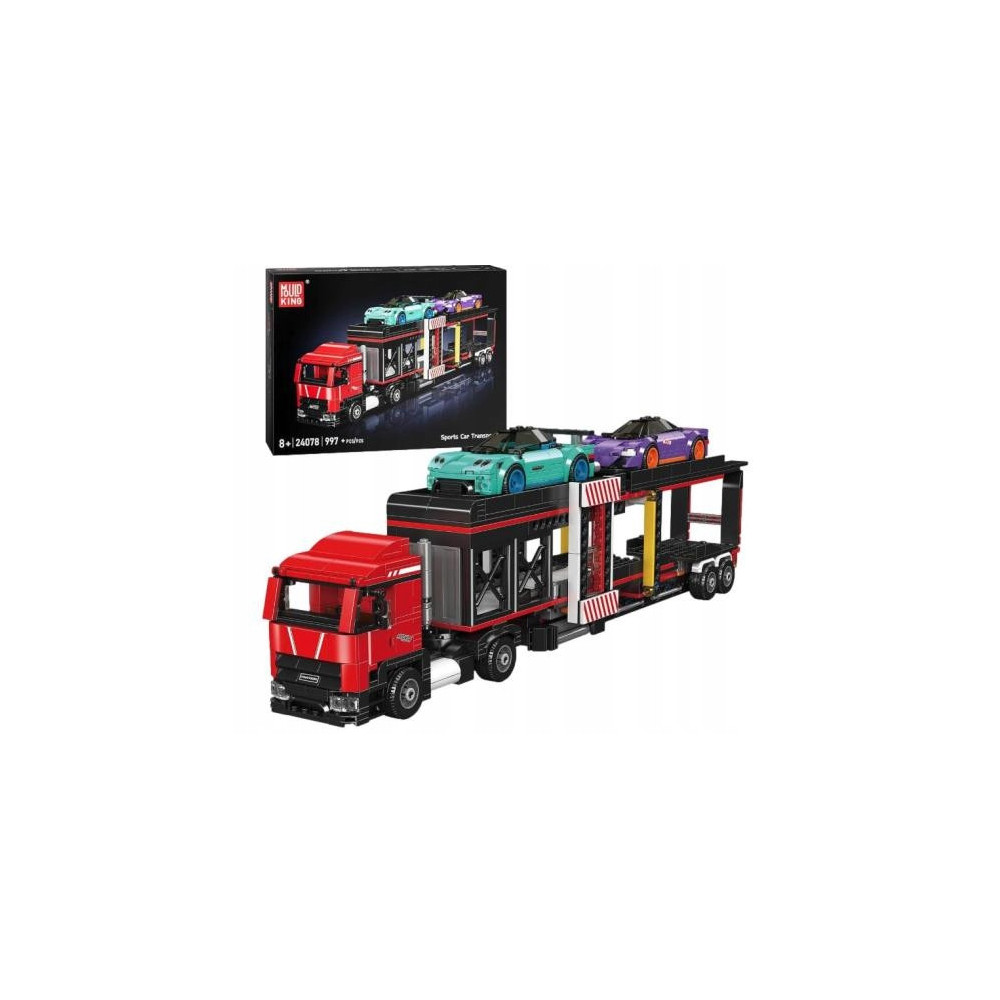 Zestaw MOULD KING 24078 – Transporter samochodów sportowych Laweta Klocki