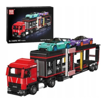 Zestaw MOULD KING 24078 – Transporter samochodów sportowych Laweta Klocki