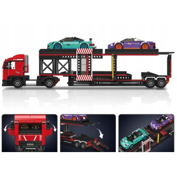 Zestaw MOULD KING 24078 – Transporter samochodów sportowych Laweta Klocki