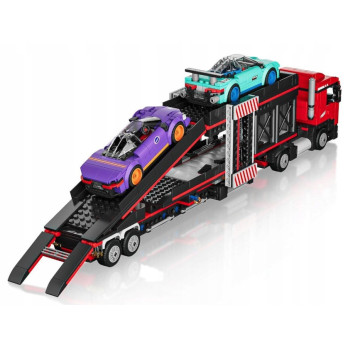 Zestaw MOULD KING 24078 – Transporter samochodów sportowych Laweta Klocki