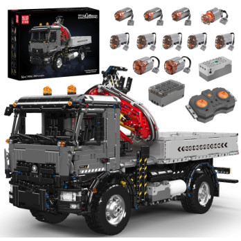 KLOCKI MOULD KING 19016 DŹWIG NA CIĘŻARÓWCE ŻURAW SAMOCHODOWY MOBILNY RC