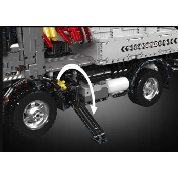 KLOCKI MOULD KING 19016 DŹWIG NA CIĘŻARÓWCE ŻURAW SAMOCHODOWY MOBILNY RC