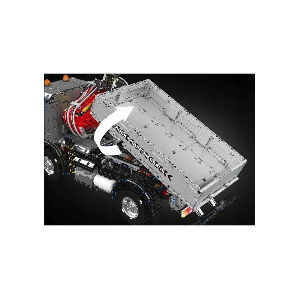 KLOCKI MOULD KING 19016 DŹWIG NA CIĘŻARÓWCE ŻURAW SAMOCHODOWY MOBILNY RC