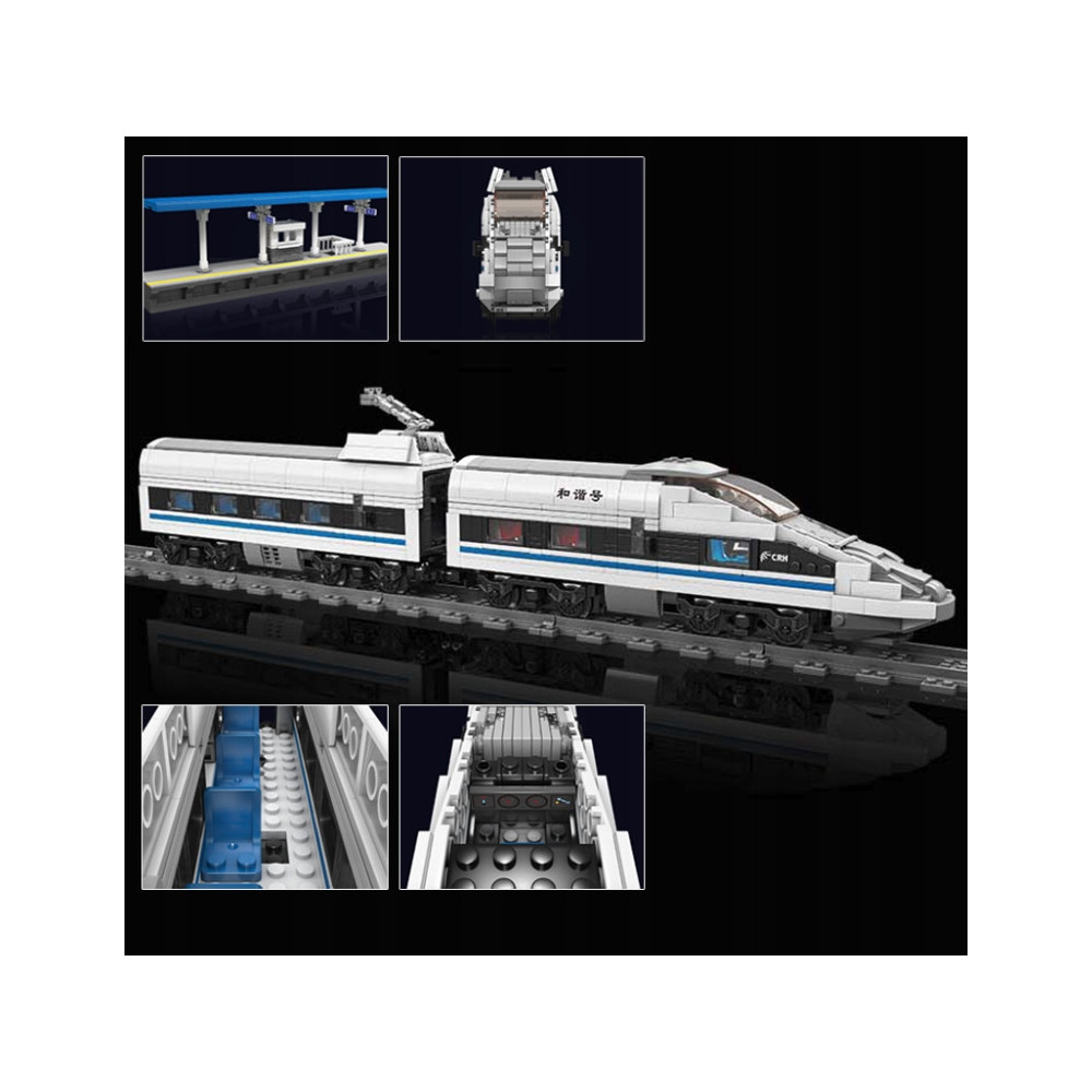 MOULD KING 12021 Pociąg CRH380A High-Speed Train ZDALNIE STEROWANY ZESTAW