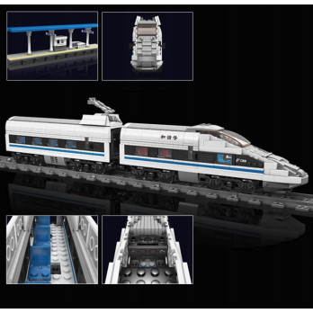 MOULD KING 12021 Pociąg CRH380A High-Speed Train ZDALNIE STEROWANY ZESTAW