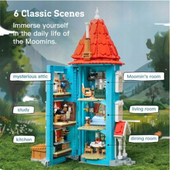 Klocki Pantasy 87201 Moomin House Dom Muminków Muminki Migotka Klocki 3D