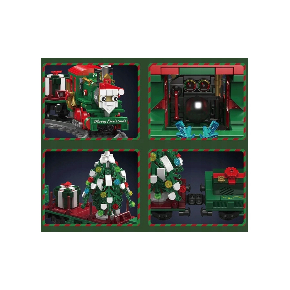 MOULD KING 12039 XMAS ŚWIĄTECZNY POCIĄG LOKOMOTYWA ŚWIĘTA ZESTAW KLOCKÓW