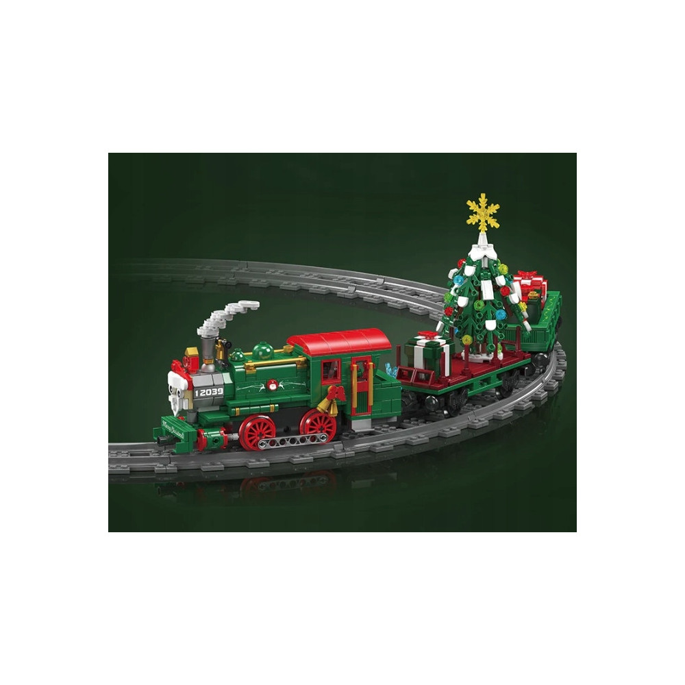 MOULD KING 12039 XMAS ŚWIĄTECZNY POCIĄG LOKOMOTYWA ŚWIĘTA ZESTAW KLOCKÓW