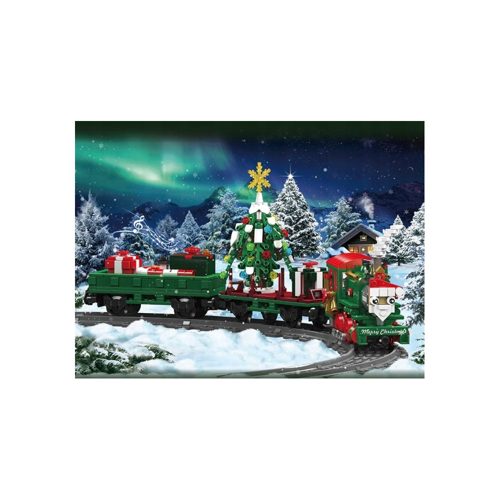 MOULD KING 12039 XMAS ŚWIĄTECZNY POCIĄG LOKOMOTYWA ŚWIĘTA ZESTAW KLOCKÓW
