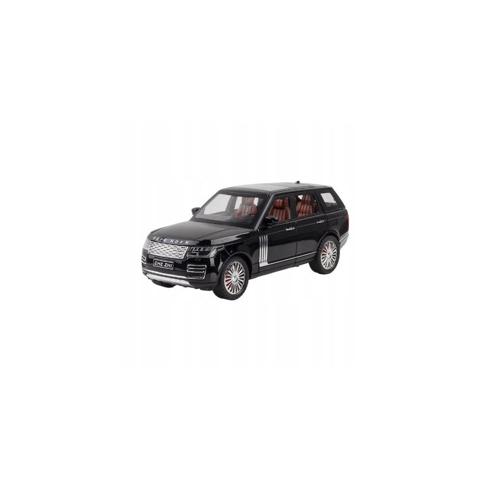 LAND ROVER RANGE ROVER METALOWY MODEL SAMOCHODU 1:24 DŹWIĘK ŚWIATŁO CZARNY