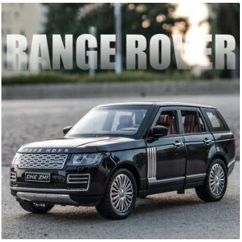 LAND ROVER RANGE ROVER METALOWY MODEL SAMOCHODU 1:24 DŹWIĘK ŚWIATŁO CZARNY