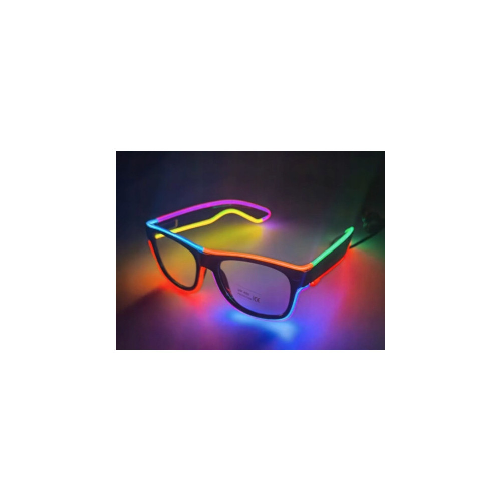 OKULARY LED SHUTTER ŚWIECĄCE OKULARY IMPREZOWE NEONOWE IMPREZA GADŻETY