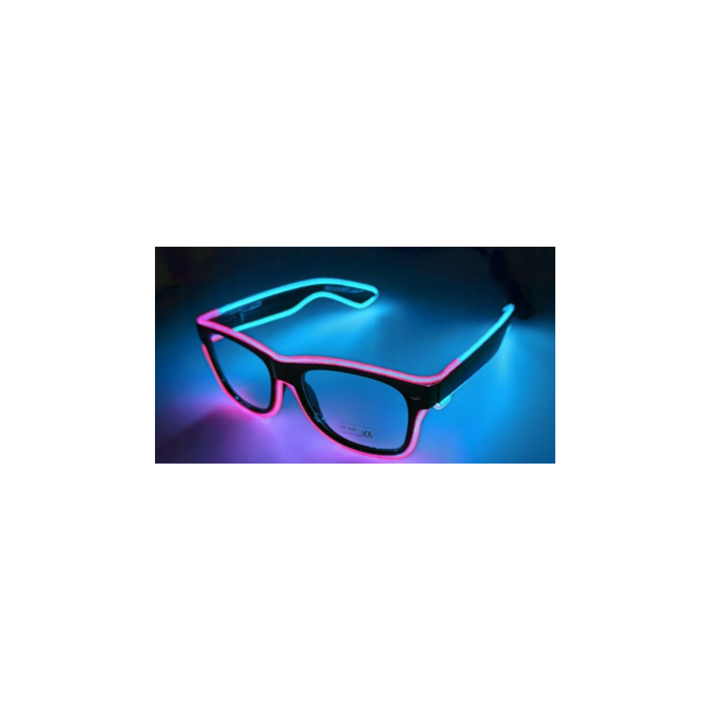 OKULARY LED SHUTTER ŚWIECĄCE OKULARY IMPREZOWE NEONOWE IMPREZA GADŻETY