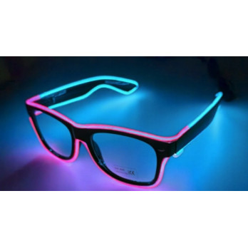 OKULARY LED SHUTTER ŚWIECĄCE OKULARY IMPREZOWE NEONOWE IMPREZA GADŻETY