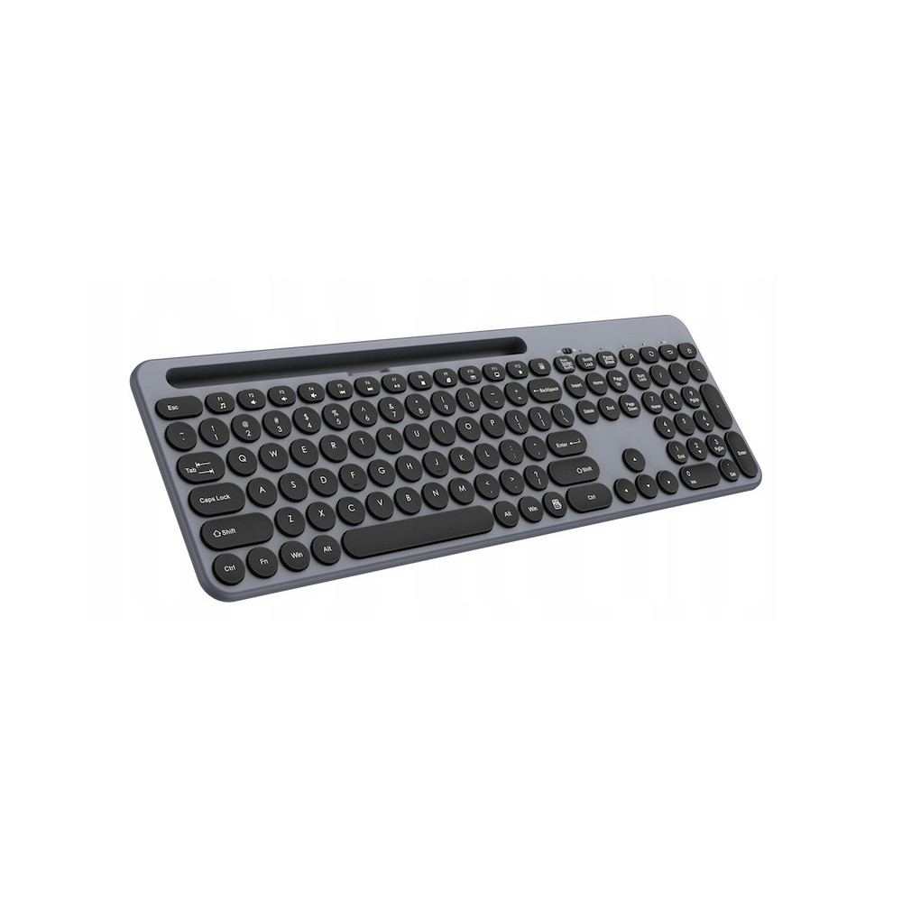 ZESTAW BEZPRZEWODOWY KLAWIATURA BEZPRZEWODOWA + MYSZ CICHA USB SZARA