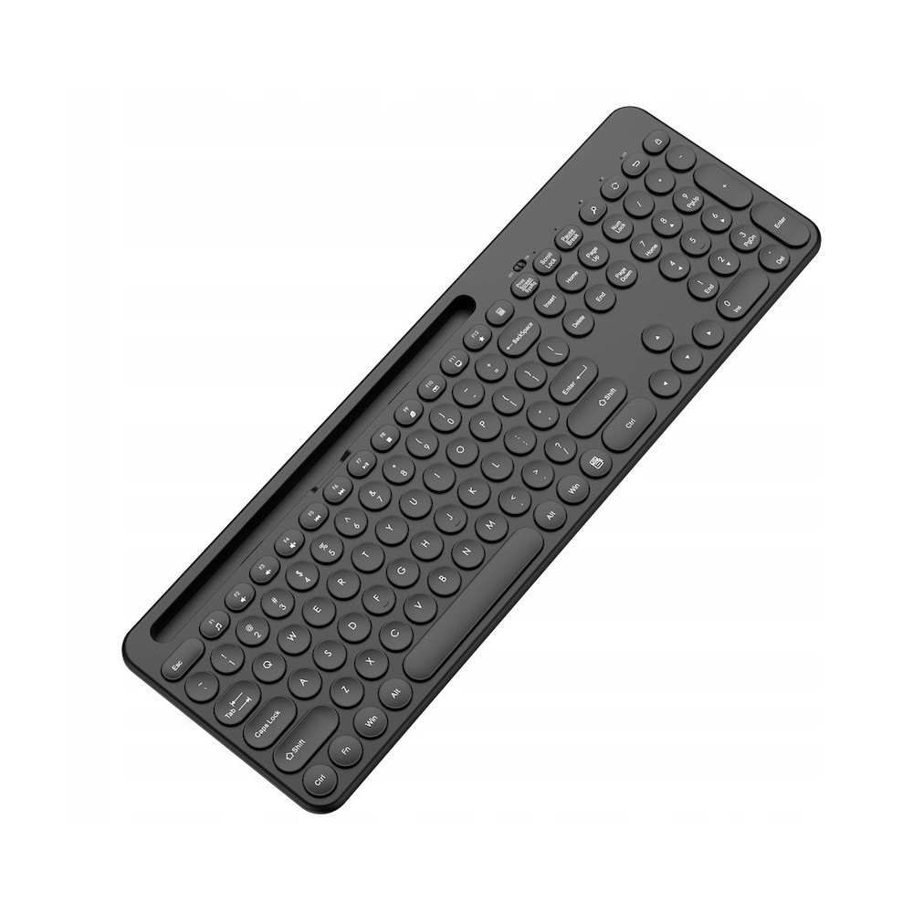 ZESTAW BEZPRZEWODOWY KLAWIATURA BEZPRZEWODOWA + MYSZ CICHA USB CZARNA