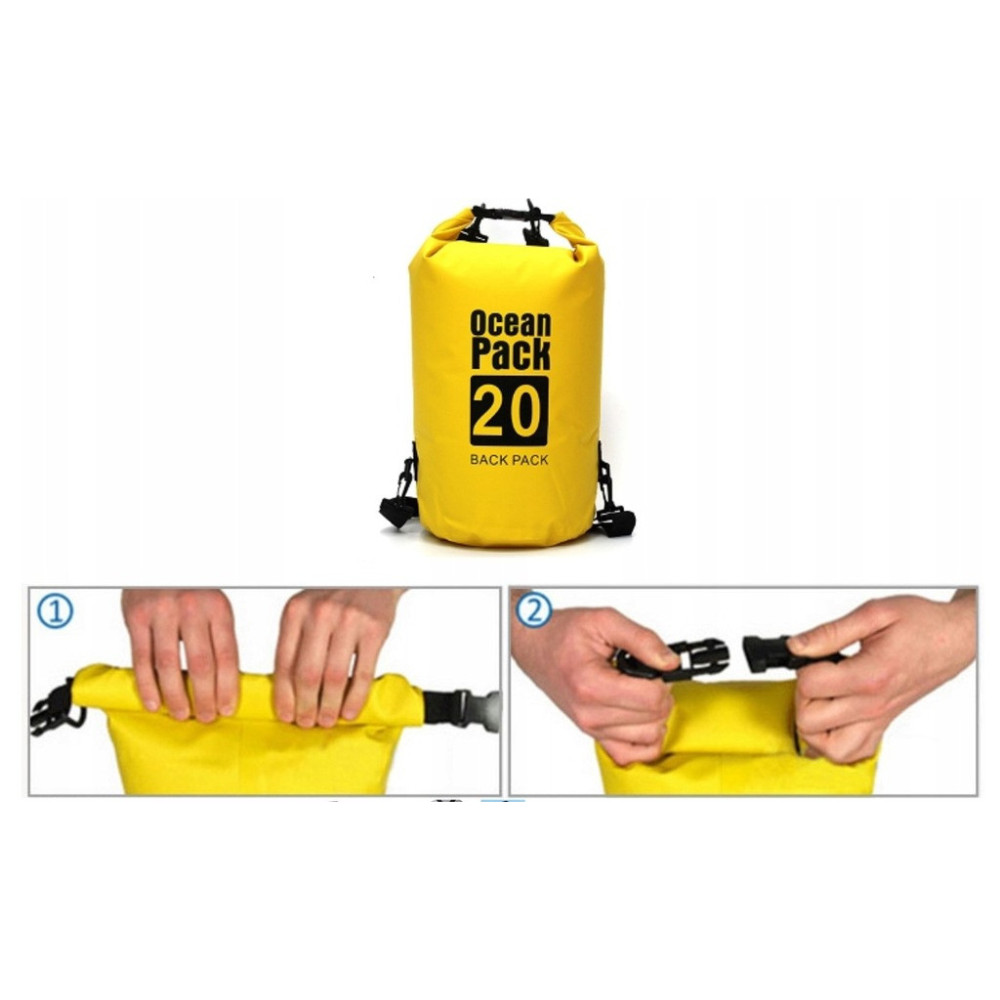 PLECAK WODOODPORNY OCEAN PACK DRY BAG TORBA 20L ŻÓŁTA YELLOW