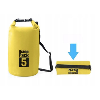 WOREK WODOODPORNY OCEAN PACK DRY BAG TORBA 5L ŻÓŁTY YELLOW