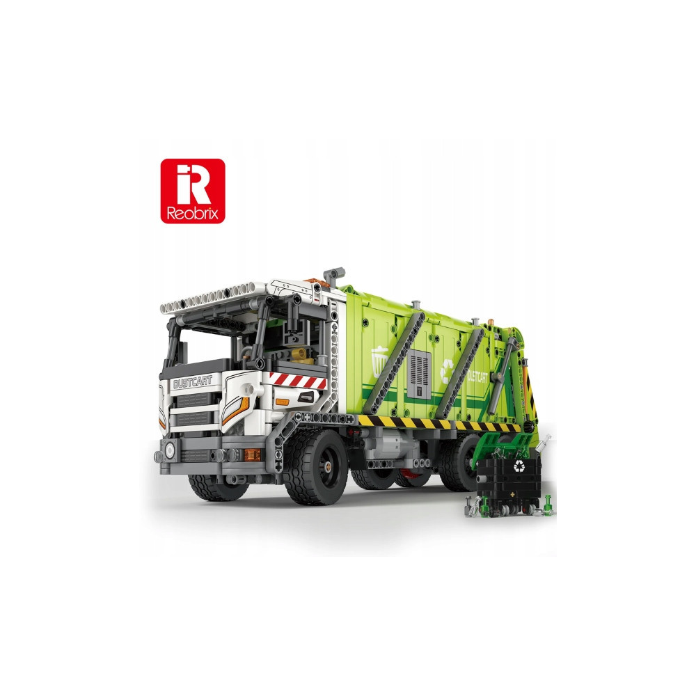 KLOCKI REOBRIX CIĘŻARÓWKA ŚMIECIARKA GARBAGE TRUCK DYNAMIC 1355 PCS TECHNIC