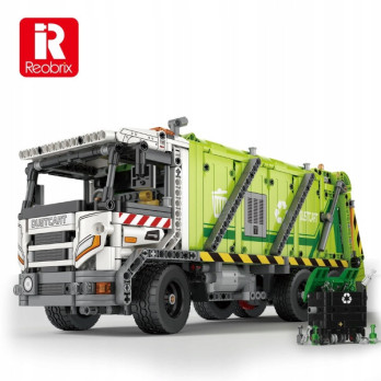 KLOCKI REOBRIX CIĘŻARÓWKA ŚMIECIARKA GARBAGE TRUCK DYNAMIC 1355 PCS TECHNIC