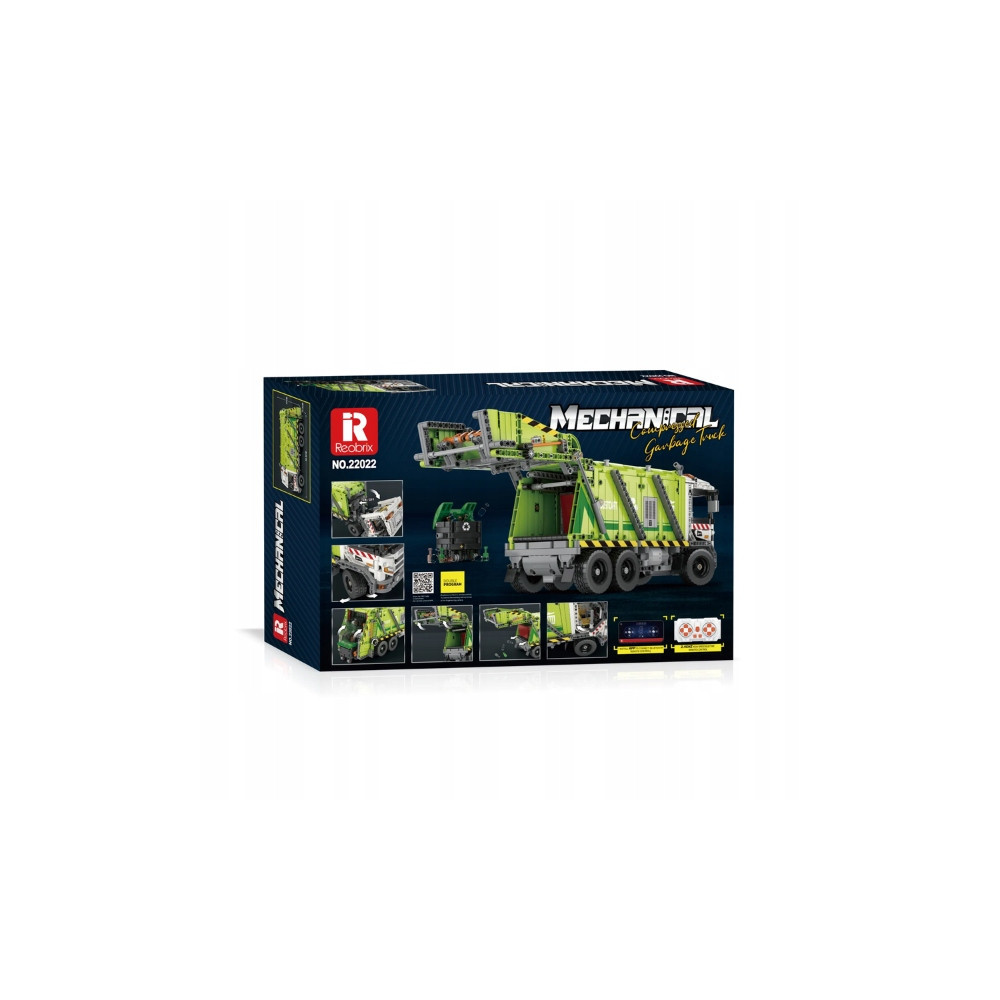 KLOCKI REOBRIX CIĘŻARÓWKA ŚMIECIARKA GARBAGE TRUCK DYNAMIC 1355 PCS TECHNIC
