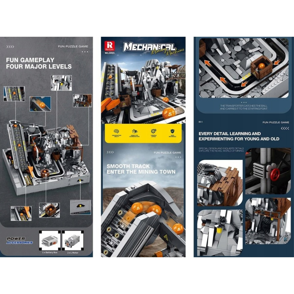 KLOCKI KONSTRUKCYJNE REOBRIX 22023 MASZYNA GÓRNICZA 3338 KLOCKI PREZENT