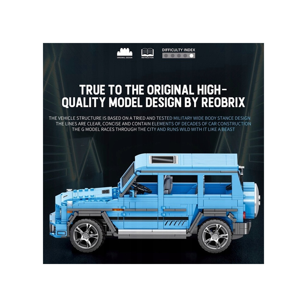 KLOCKI REOBRIX LUKSUSOWY SAMOCHÓD AUTO MERCEDES G65 1204 PCS TECHNIK