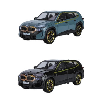BMW BMW XM SUV METALOWY MODEL SAMOCHODU 1:24 DŹWIĘK ŚWIATŁO NIEBIESKI BLUE