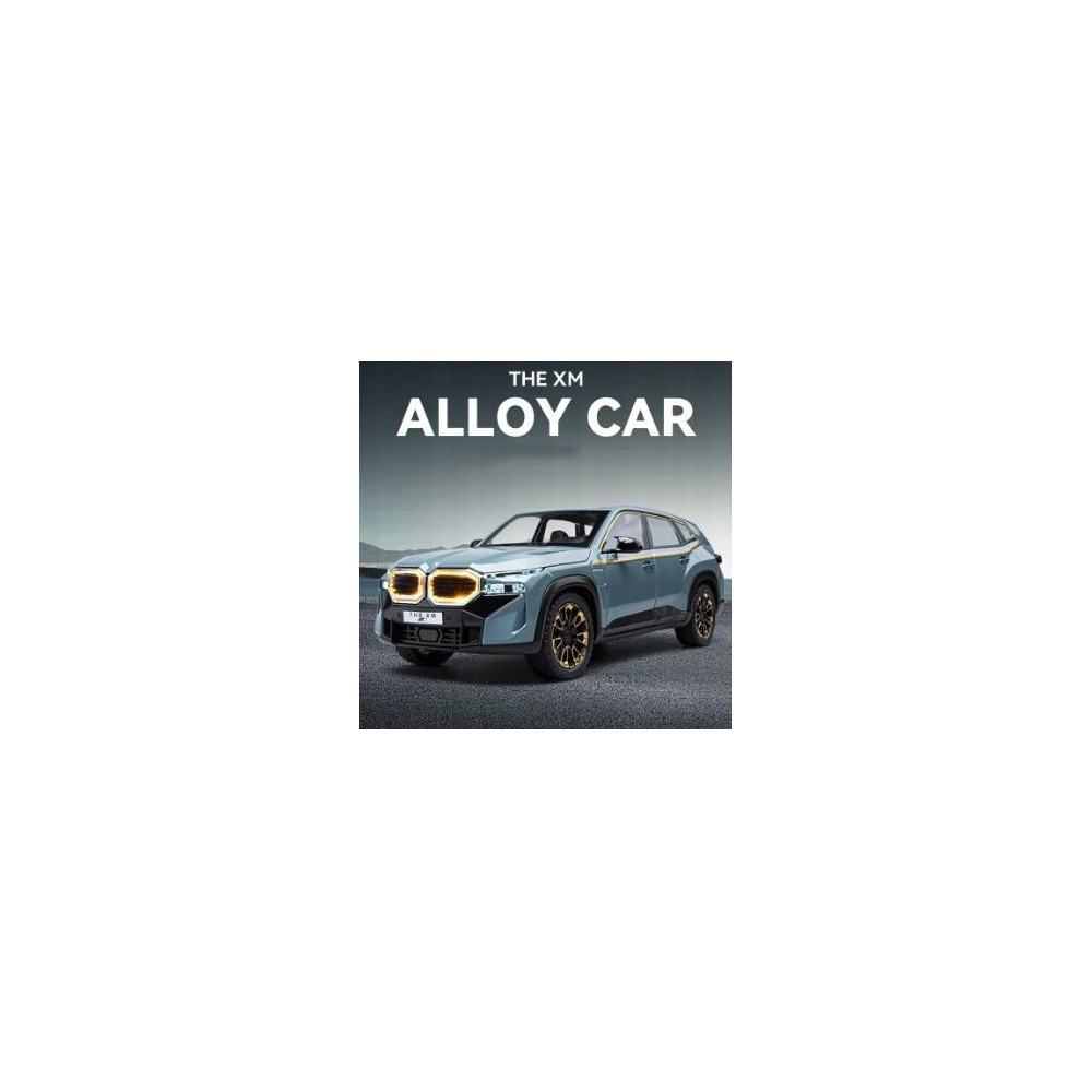 BMW BMW XM SUV METALOWY MODEL SAMOCHODU 1:24 DŹWIĘK ŚWIATŁO NIEBIESKI BLUE