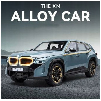 BMW BMW XM SUV METALOWY MODEL SAMOCHODU 1:24 DŹWIĘK ŚWIATŁO NIEBIESKI BLUE