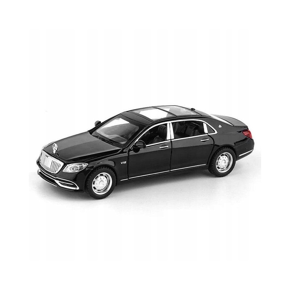 MERCEDES BENZ S650 METALOWY MODEL SAMOCHODU 1:32 DŹWIĘK ŚWIATŁO CZARNY