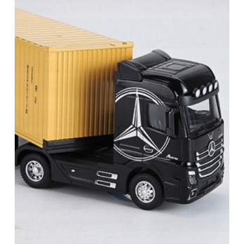 MODEL SAMOCHÓD TIR CIĘŻARÓWKA Z NACZEPĄ MERCEDES SKALA 1:43
