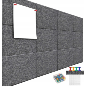 MODUŁOWA TABLICA DO BIURA GABINETU 120x90 DO BIURA 12 PANELI KOLORY